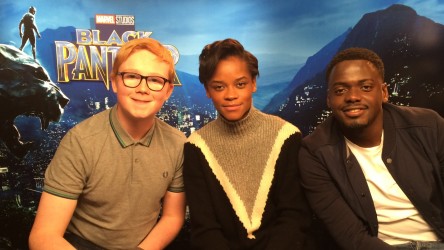 Black Panther Letitia Wright and Daniel Kaluuya with Eli