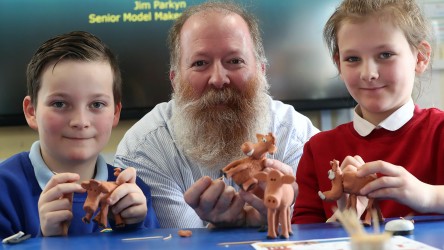 Jim Parkyn of Aardman visits Llanharan Primary School (6)