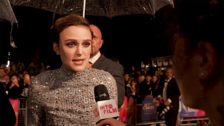 Keira Knightley on the red carpet for 'Colette'