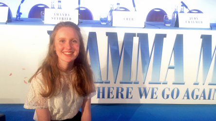 Eve at Mamma Mia! Here We Go Again press conference